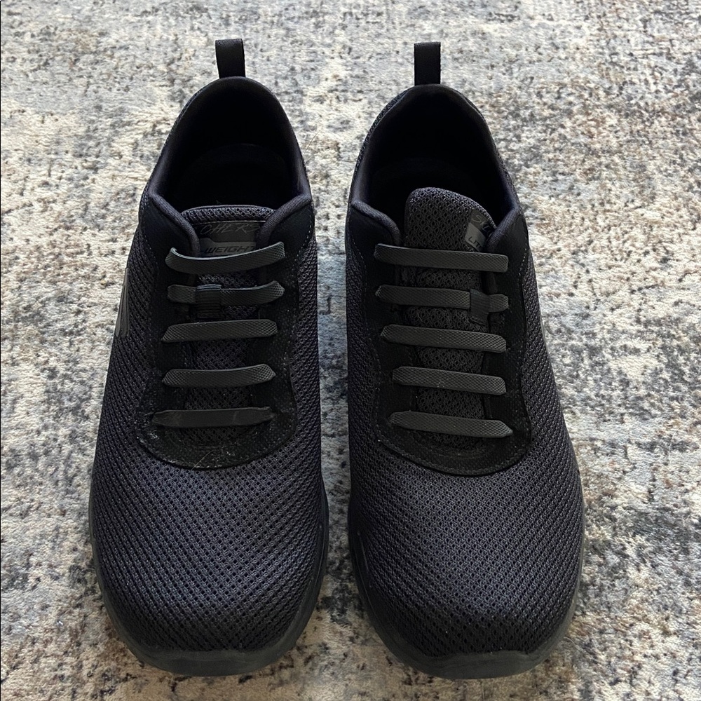Skechers Black Memory Foam Wide Shoes